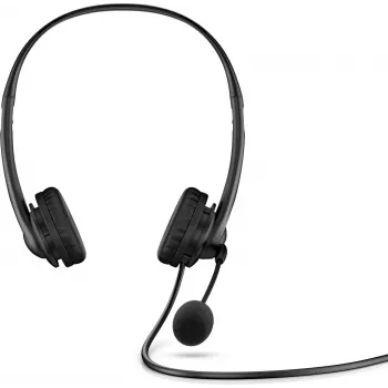 HP Stereo USB Headset G2, laidinis, biurui / skambučių centrui, 90 g, ausinės, juodos