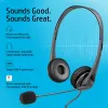 HP Stereo USB Headset G2, laidinis, biurui / skambučių centrui, 90 g, ausinės, juodos