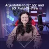 HyperX Vision S internetinė kamera, juoda, Windows 10, Windows 11, Mac OS X 10.10 Yosemite, MacOS, ChromeOS, 45 mm, 93,3 mm