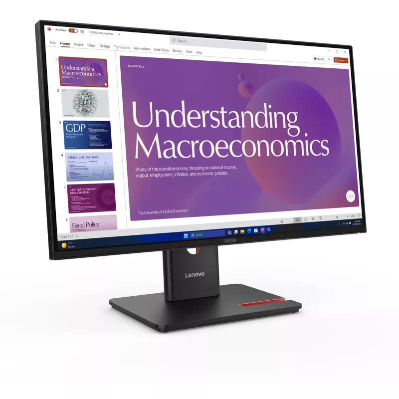 Monitorius Lenovo ThinkVision T24D-40 23,8 colio LCD Full HD 1920 x 1080