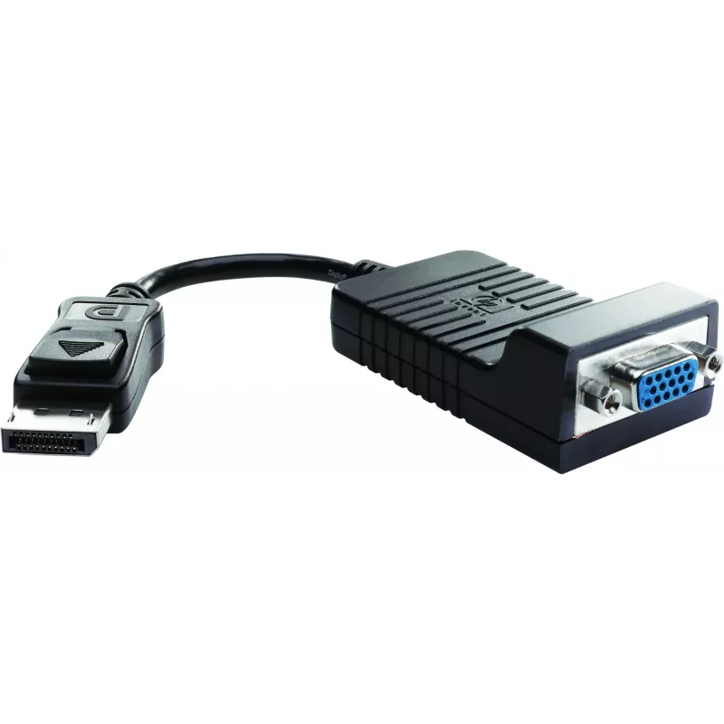 HP DisplayPort į VGA adapteris, 0,2 m, DisplayPort, VGA (D-Sub), juoda, Kinija, Windows 10, Windows 11