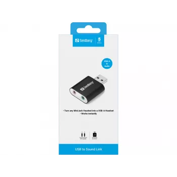 USB prie garso jungties Sandberg USB to Sound Link