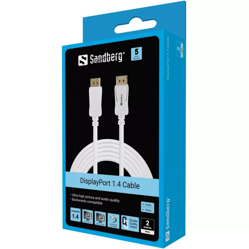 DisplayPort laidas Sandberg 8K60Hz 2m