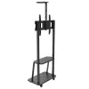 Techly ICA-TR33 reklaminio ekrano laikiklis 177,8 cm (70 colių) juodas