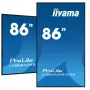 iiyama LH8664UHS-B2AG reklaminis ekranas Skaitmeninės reklamos plokščiasis ekranas 2.17 m (85,6 colio) Wi-Fi 500 cd/m² 4K Ultra HD Juodas Integruotas procesorius Android 11 24/7