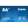 iiyama LH8664UHS-B2AG reklaminis ekranas Skaitmeninės reklamos plokščiasis ekranas 2.17 m (85,6 colio) Wi-Fi 500 cd/m² 4K Ultra HD Juodas Integruotas procesorius Android 11 24/7