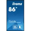 iiyama LH8664UHS-B2AG reklaminis ekranas Skaitmeninės reklamos plokščiasis ekranas 2.17 m (85,6 colio) Wi-Fi 500 cd/m² 4K Ultra HD Juodas Integruotas procesorius Android 11 24/7