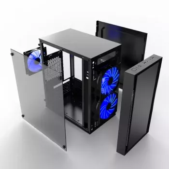 Kompiuterio korpusas Gembird CCC-FORNAX-960B Midi Tower juodas