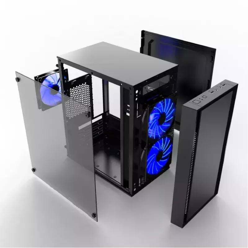 Kompiuterio korpusas Gembird CCC-FORNAX-960B Midi Tower juodas