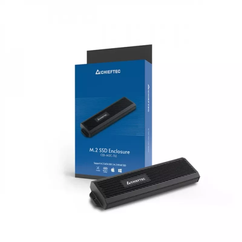 Chieftec CEB-M2C-TLE SSD korpusas, juodas, M.2
