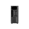 PC korpusas GEMBIRD Fornax 160 Mini Tower — juodas, SPCC, palaiko ITX/mATX/ATX, 1×3,5 colio + 3×2,5 colio lizdai, 7 išplėtimo lizdai, 445×185×390 mm