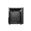 PC korpusas GEMBIRD Fornax 160 Mini Tower — juodas, SPCC, palaiko ITX/mATX/ATX, 1×3,5 colio + 3×2,5 colio lizdai, 7 išplėtimo lizdai, 445×185×390 mm
