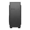 PC korpusas GEMBIRD Fornax 160 Mini Tower — juodas, SPCC, palaiko ITX/mATX/ATX, 1×3,5 colio + 3×2,5 colio lizdai, 7 išplėtimo lizdai, 445×185×390 mm