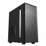 PC korpusas GEMBIRD Fornax 160 Mini Tower — juodas, SPCC, palaiko ITX/mATX/ATX, 1×3,5 colio + 3×2,5 colio lizdai, 7 išplėtimo lizdai, 445×185×390 mm