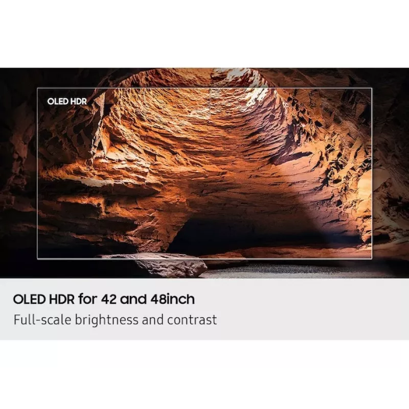 OLED televizorius Samsung QE77S90FAE 77 coliai 4K Ultra HD OLED, 3840×2160, Tizen, 120 Hz, HDR10+ Gaming, Wi‑Fi, Bluetooth 5.3, 4x HDMI, 2.1 ch