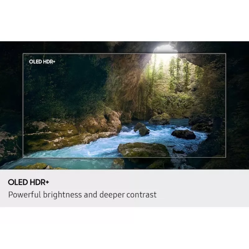 OLED televizorius Samsung QE77S90FAE 77 coliai 4K Ultra HD OLED, 3840×2160, Tizen, 120 Hz, HDR10+ Gaming, Wi‑Fi, Bluetooth 5.3, 4x HDMI, 2.1 ch