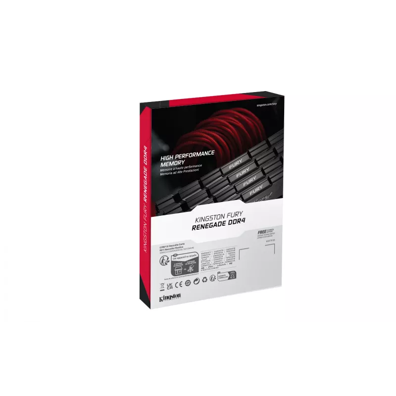 Kingston Technology FURY 32GB 3200MT/s DDR4 CL16 DIMM (2 rinkinys) 1Gx8 Renegade Juoda