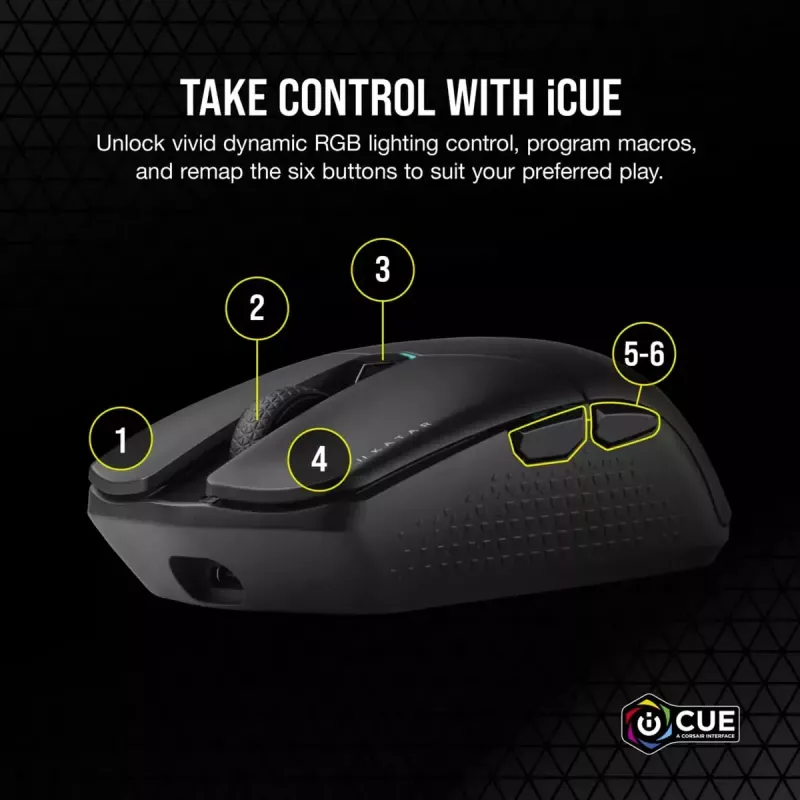 Žaidimų pelė Corsair KATAR ELITE Wireless