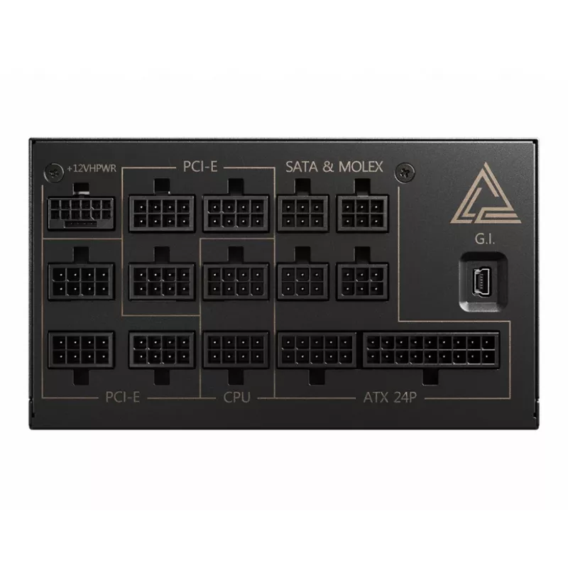 MSI MEG AI1300P PCIE5 maitinimo blokas 1300 W 24-pin ATX ATX Juodas