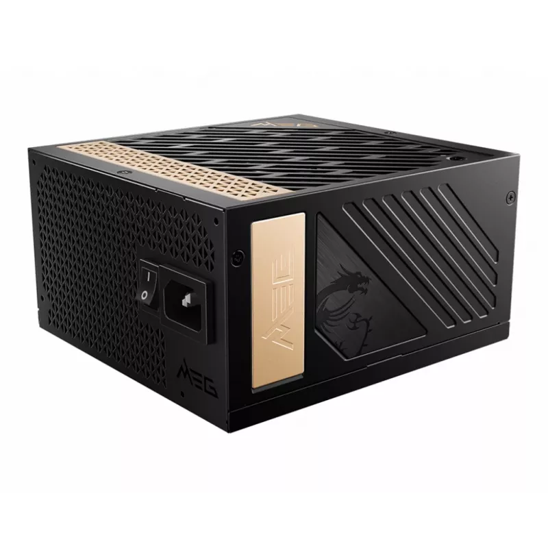 MSI MEG AI1300P PCIE5 maitinimo blokas 1300 W 24-pin ATX ATX Juodas