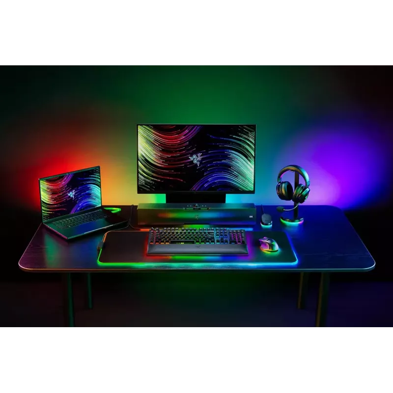 Razer JuodaWidow V4 Pro klaviatūra, žaidimų, USB, QWERTY US International, juoda, mechaninė, RGB LED