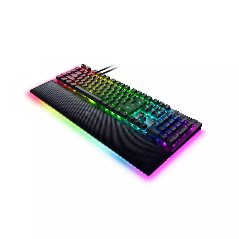 Razer JuodaWidow V4 Pro klaviatūra, žaidimų, USB, QWERTY US International, juoda, mechaninė, RGB LED