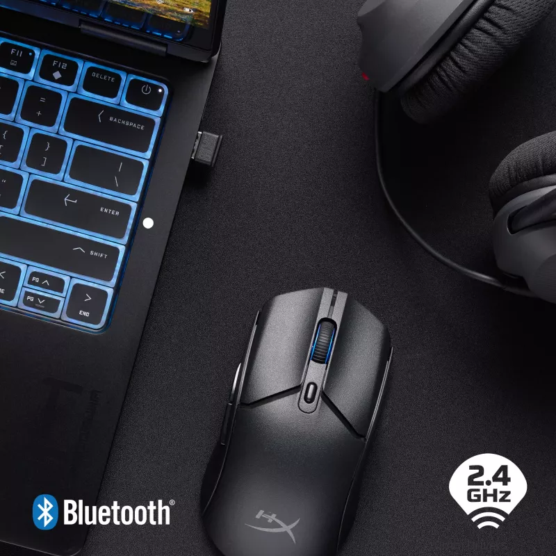 HyperX Pulsefire Haste 2 Core Wls - Žaidimų pelė (juoda/juoda)