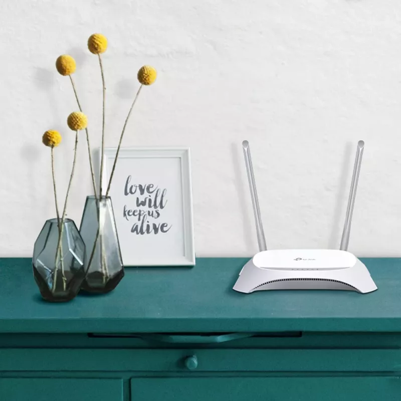 TP-Link TL-MR3420 belaidis maršrutizatorius Fast Ethernet Vienos juostos (2,4 GHz) Juoda, balta