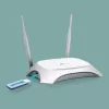 TP-Link TL-MR3420 belaidis maršrutizatorius Fast Ethernet Vienos juostos (2,4 GHz) Juoda, balta