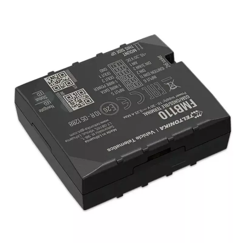 GPS seklys Teltonika FMB110 automobiliui Juodas Atsparus dulkėms 0,128 GB