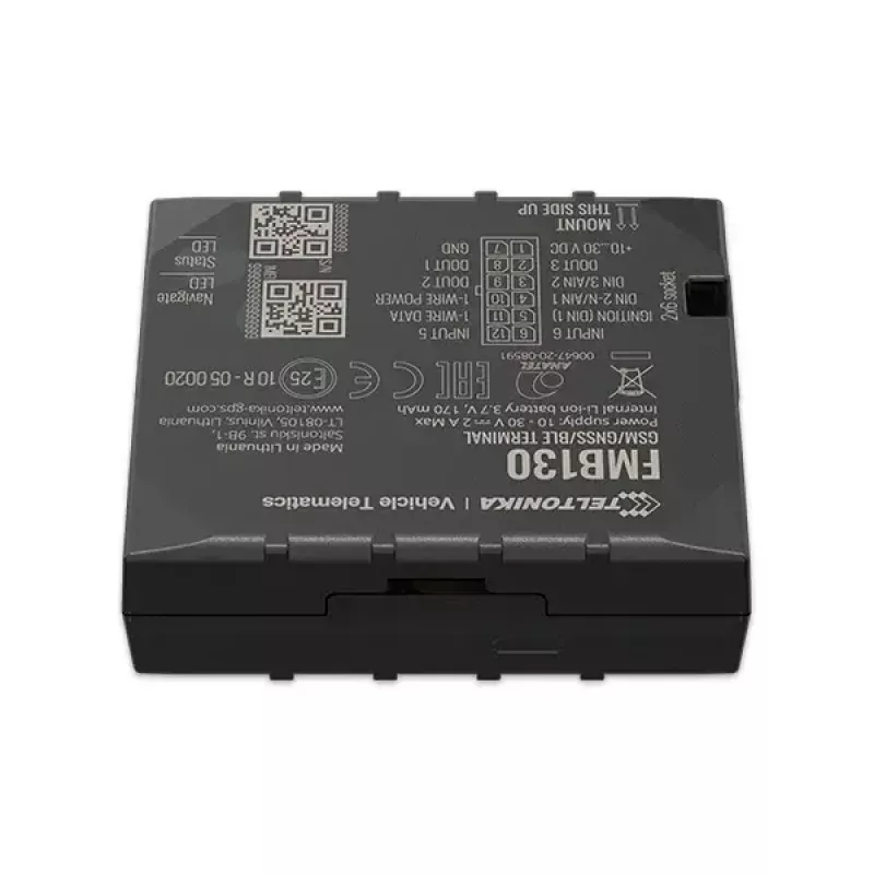 GPS seklys Teltonika FMB130 Automobilinis Juodas