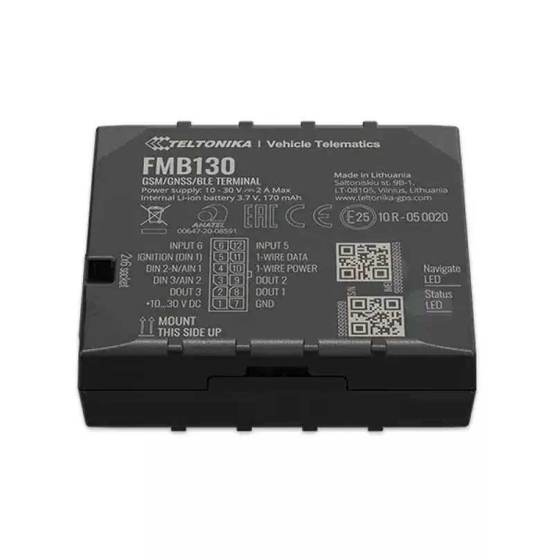 GPS seklys Teltonika FMB130 Automobilinis Juodas