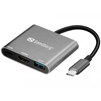 Sandberg USB-C mini dokas HDMI+USB