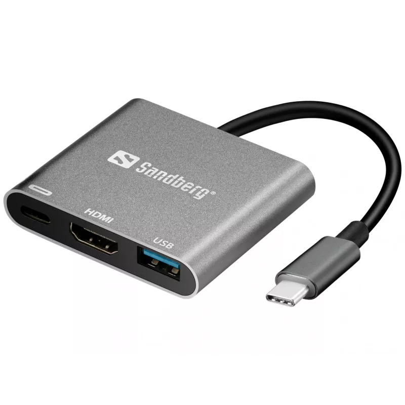 Sandberg USB-C mini dokas HDMI+USB