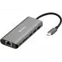 Sandberg USB-C dokas HDMI+LAN+SD+USB, 100 W