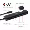 CLUB3D USB-C 7 viename šakotuvas HDMI 4K60Hz SD TF kortelių lizdas 2x USB A USB-C PD RJ45 veikia su Thunderbolt 3