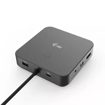 i-tec USB-C HDMI Dual DP prijungimo stotelė su 100 W maitinimo tiekimu