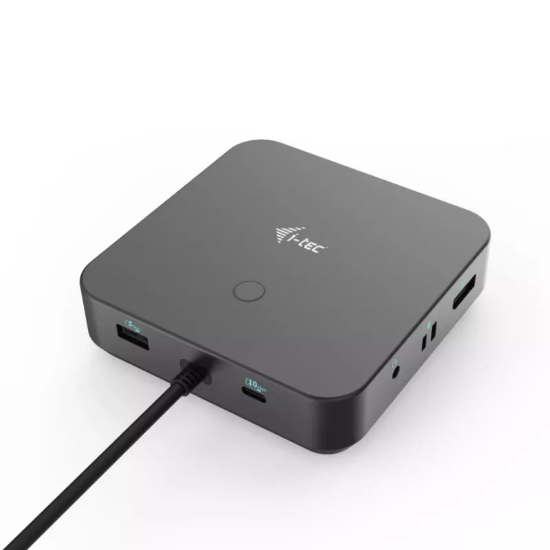 i-tec USB-C HDMI Dual DP prijungimo stotelė su 100 W maitinimo tiekimu