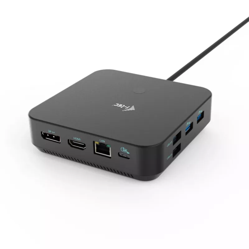 i-tec USB-C HDMI Dual DP prijungimo stotelė su 100 W maitinimo tiekimu