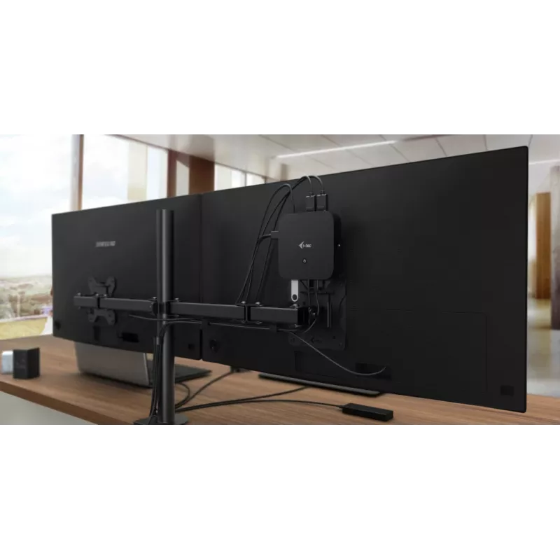 i-tec USB-C HDMI Dual DP prijungimo stotelė su 100 W maitinimo tiekimu