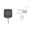 i-tec USB-C HDMI Dual DP prijungimo stotelė su 100 W maitinimo tiekimu