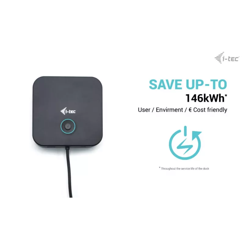 i-tec USB-C HDMI Dual DP prijungimo stotelė su 100 W maitinimo tiekimu