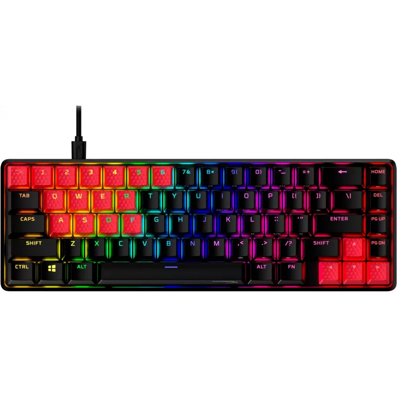 HyperX Rubber Keycaps - Žaidimų priedų rinkinys - Raudona (US išdėstymas)