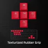 HyperX Rubber Keycaps - Žaidimų priedų rinkinys - Raudona (US išdėstymas)