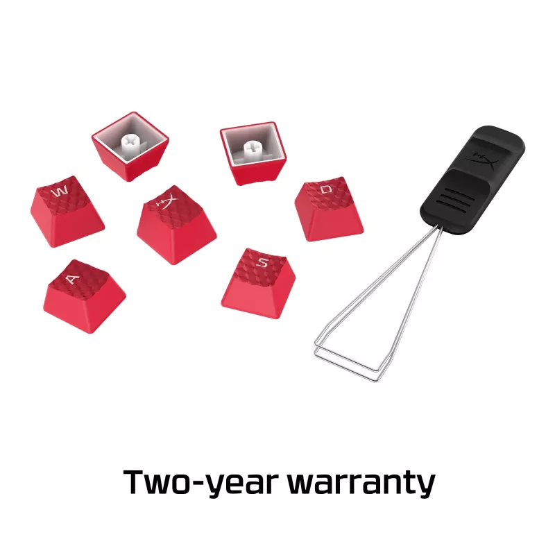 HyperX Rubber Keycaps - Žaidimų priedų rinkinys - Raudona (US išdėstymas)
