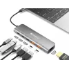 Sandberg USB-C Dock HDMI + 2xUSB-A + 2xUSB-C + PD100W, laidinis, USB 3.2 Gen 1 (3.1 Gen 1) Type-C, 100 W, aliuminis, 4K Ultra HD, 3840 x 2160 pikselių