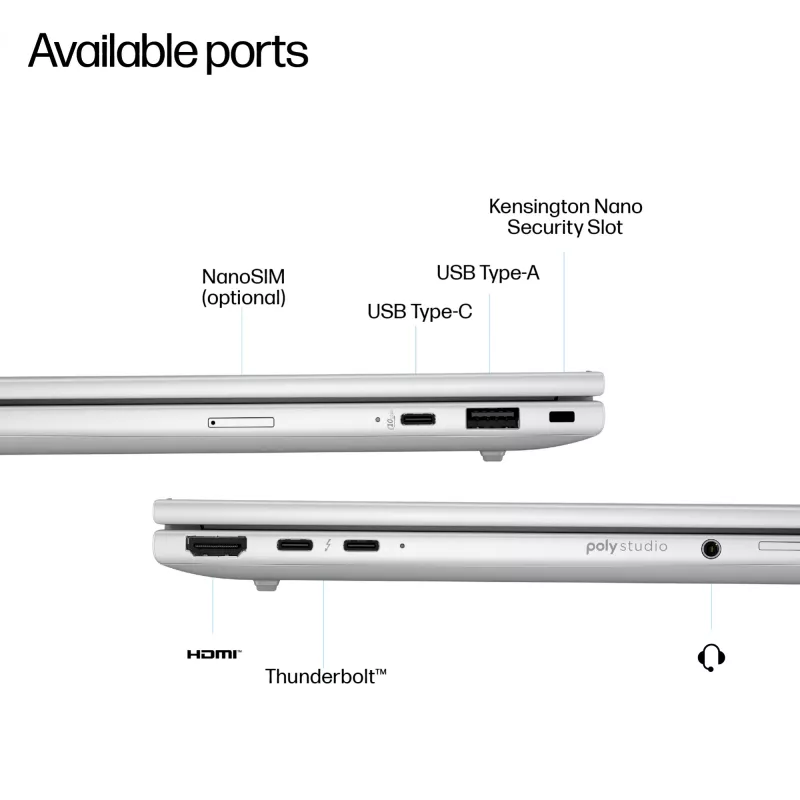 Nešiojamas kompiuteris HP EliteBook 8 G1a 16 colių AMD Ryzen AI 5 340 16GB 512GB SSD Windows 11 Pro