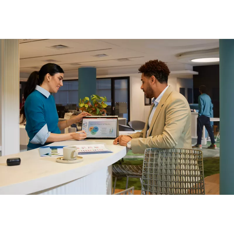 HP EliteBook X Flip G1i Next Gen AI PC Copilot+ PC Intel Core Ultra 7 258V Hybrid (2-in-1) 35,6 cm (14 colių) jutiklinis ekranas WUXGA 32 GB LPDDR5x-SDRAM Wi-Fi 7 (802.11be) Windows 11 Pro sidabrinis