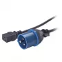 APC maitinimo laidas, C19 į IEC309 16A, 2,5 m, 2,5 m, IEC 309, C19 jungtis, 90–250 V, 16 A
