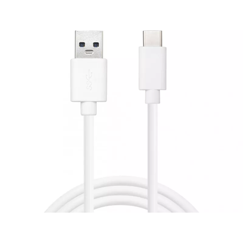 Sandberg USB-C 3.1 USB-A 3.0 2M, 2 m, USB C, USB A, USB 3.2 Gen 1 (3.1 Gen 1), Kištukas/Kištukas, Balta